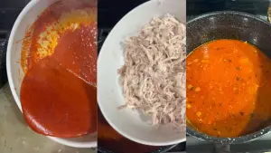 Pozole-Rojo-Con-Carne- De-Pollo-