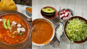 Pozole-Rojo-Con-Carne- De-Pollo-