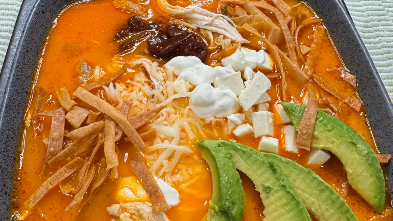 Sopa De Tortilla Receta  O Sopa Azteca