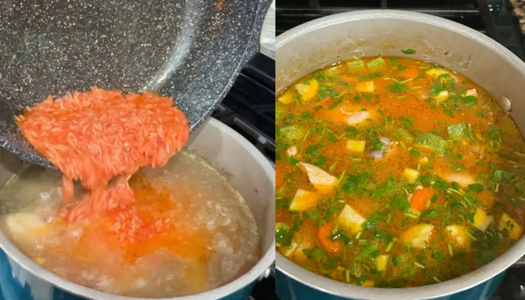 Cómo Hacer Un Buen Caldo De pollo Entomatado Con Arroz y Verduras